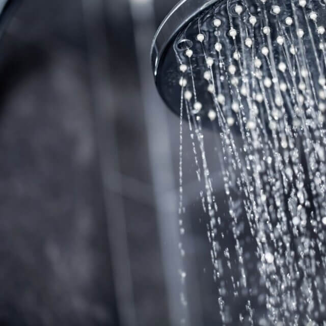 Shower head sprinkling water